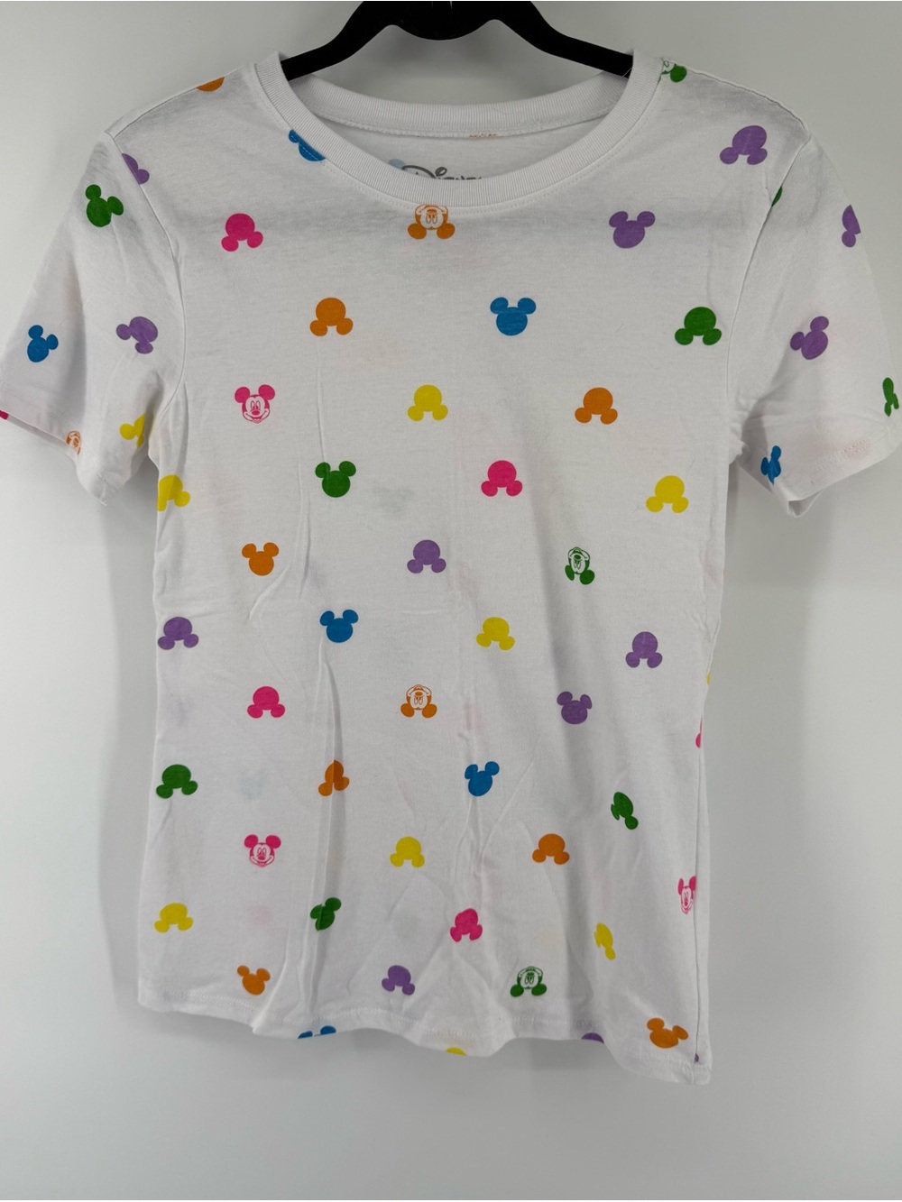 Disney White Mickey Mouse Short Sleeve Tee NWOT